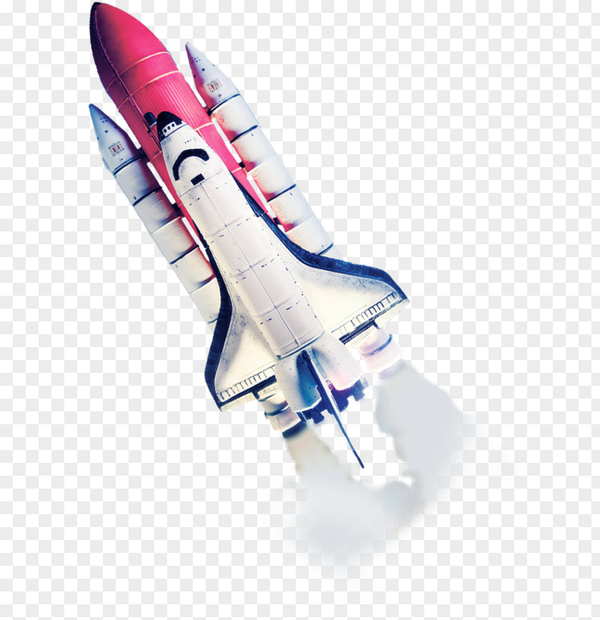 Cartoon Rocket Spacecraft Icon PNG
