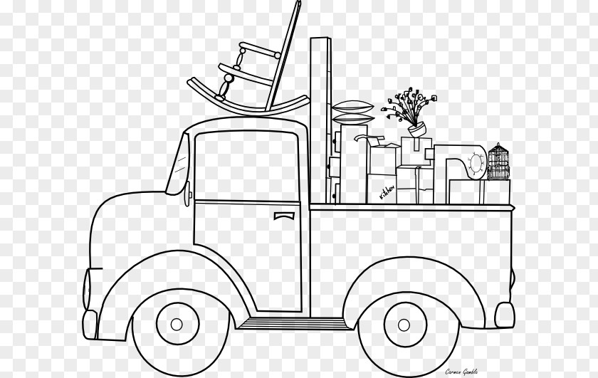 Pickup Truck Coloring Book Car Mover PNG