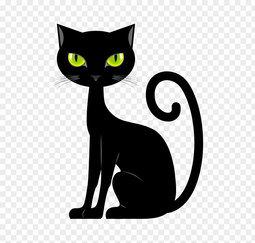 Promotional Posters Decorate Black Cat Kitten Clip Art PNG