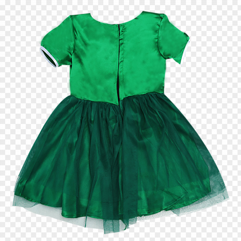 Dress Cocktail Sleeve Green PNG