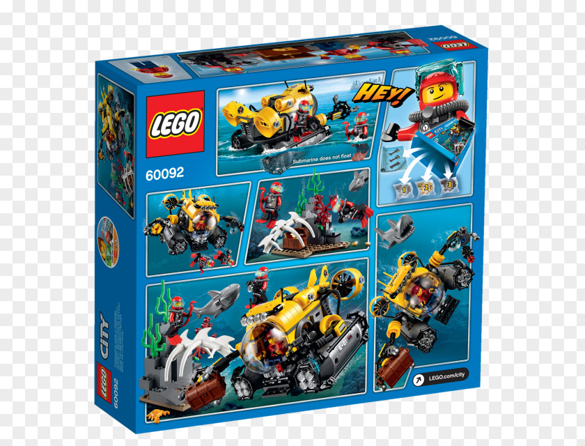 Toy LEGO 60092 City Deep Sea Submarine Lego Amazon.com PNG