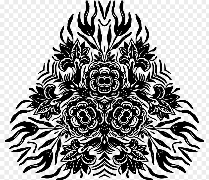 Flower Symmetry Art PNG