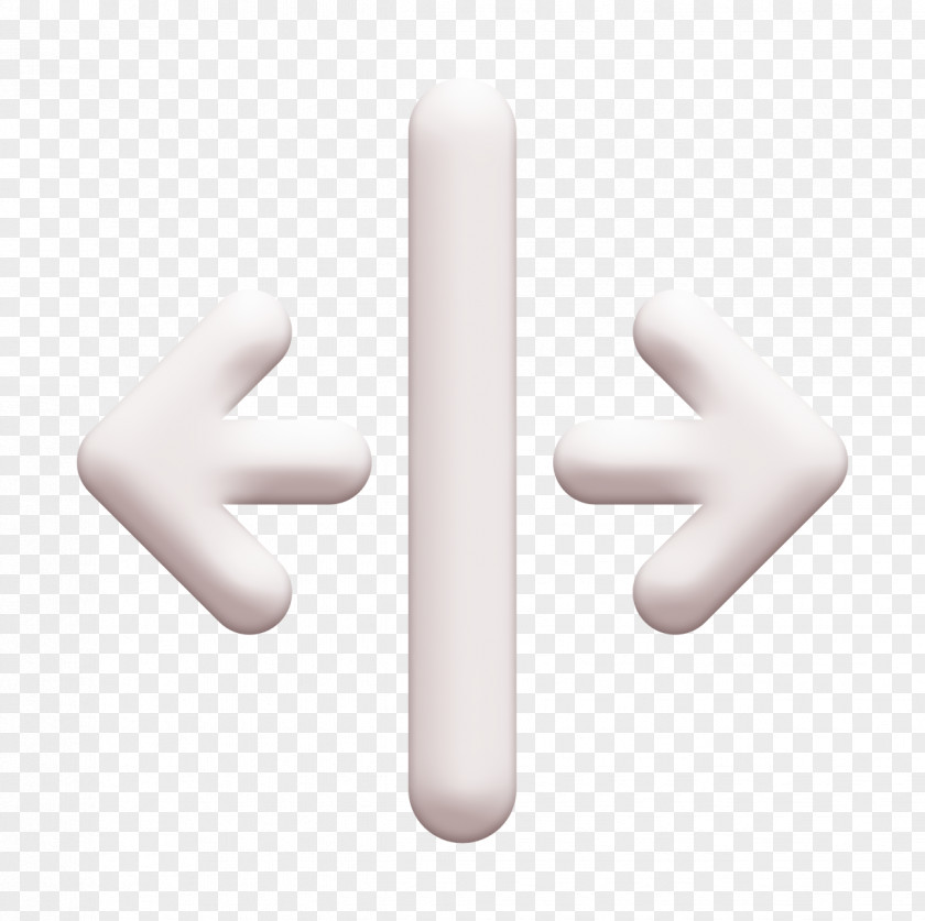 Interface And Web Icon Right Left Arrows With Vertical Line Separation PNG