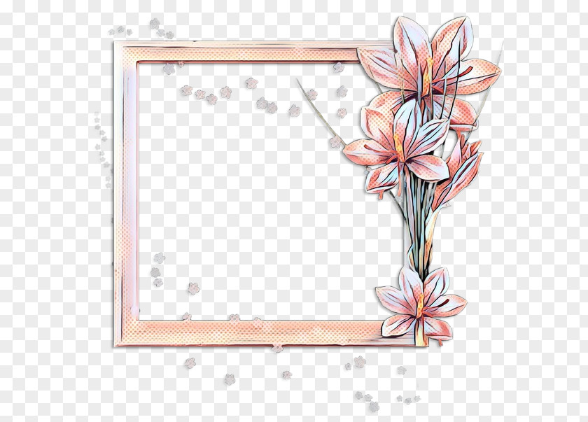 Plant Picture Frame Vintage Flowers PNG