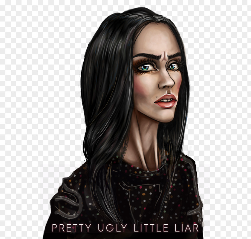 Pretty Little Liars Banner Logo Black Hair Coloring PNG