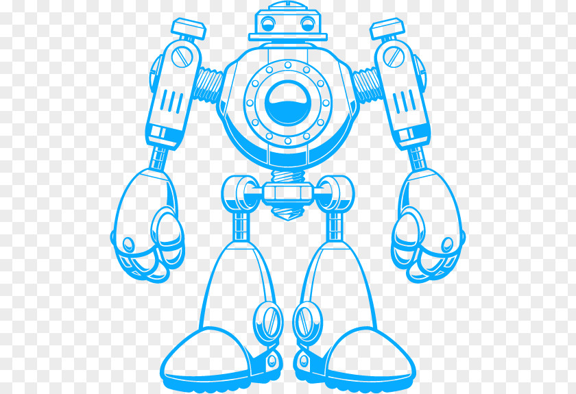 Robot Wall Decal Sticker Nursery PNG