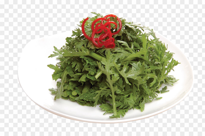 Salad TongHao Glebionis Coronaria Leaf Vegetable Recipe PNG