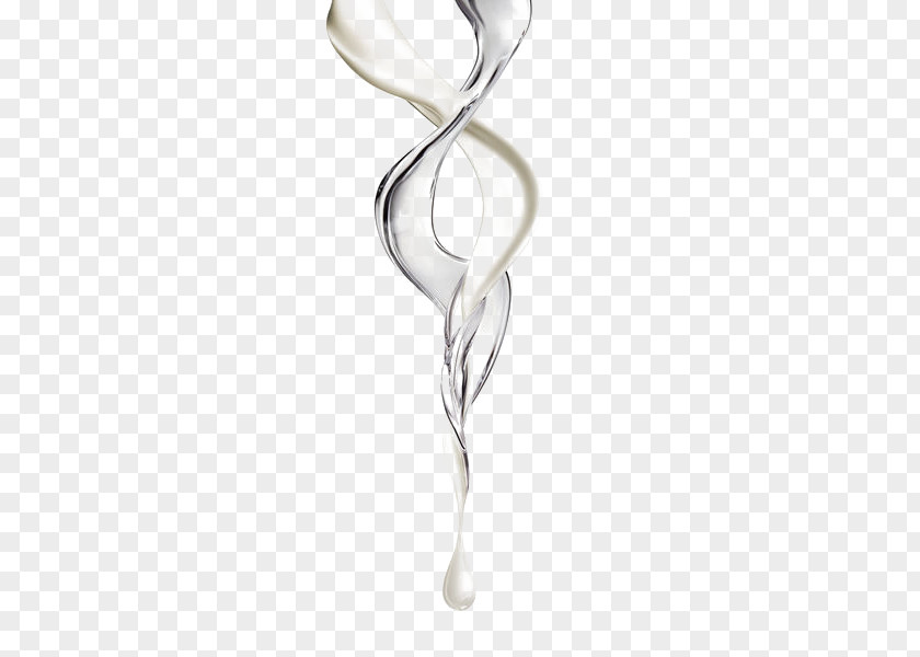 Water And Milk Mix Liquid Drop PNG