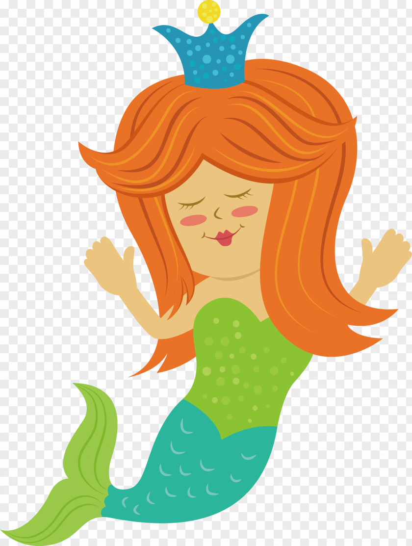 Cartoon Mermaid Lady Euclidean Vector Cockle Molluscs Icon PNG