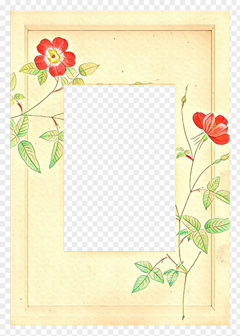 Wildflower Flower Background Design Frame PNG