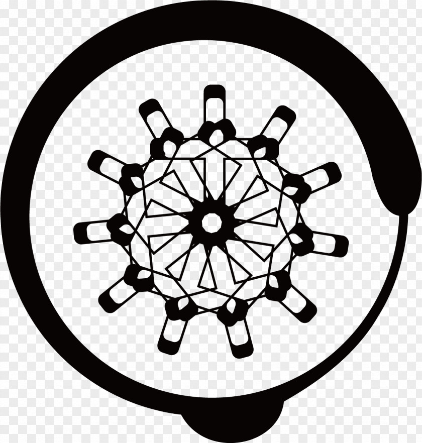 Black Round Circle Logo PNG