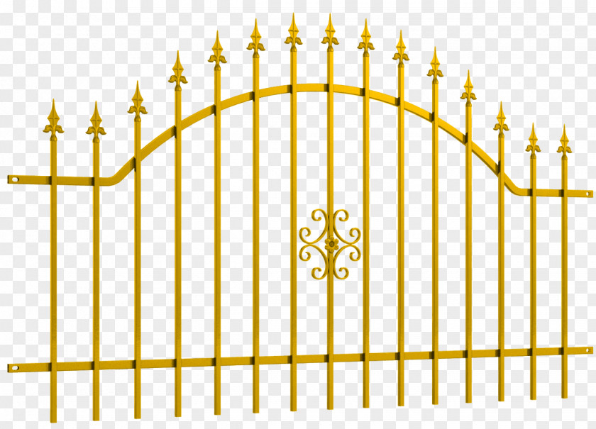 Fence Metal Gate Wrought Iron OBI PNG