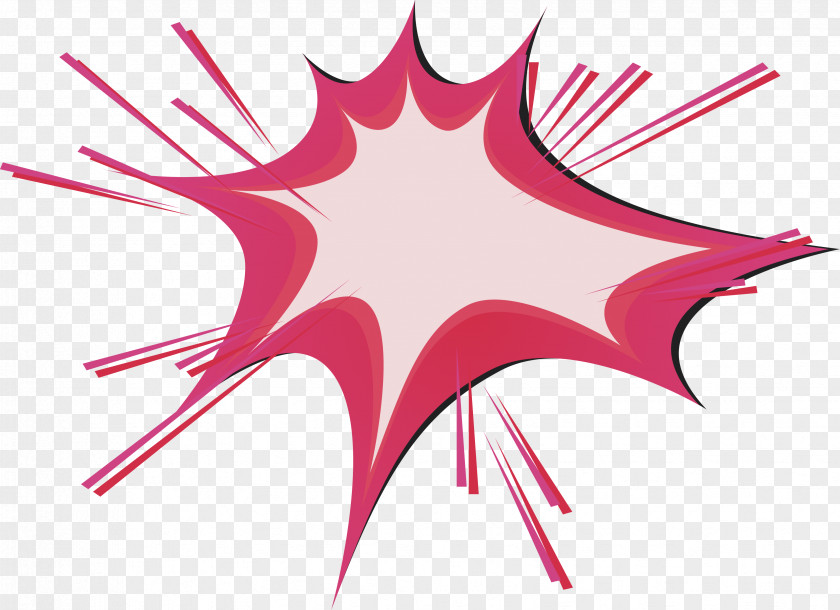Pink Ray Explosive Stickers Royalty-free Clip Art PNG
