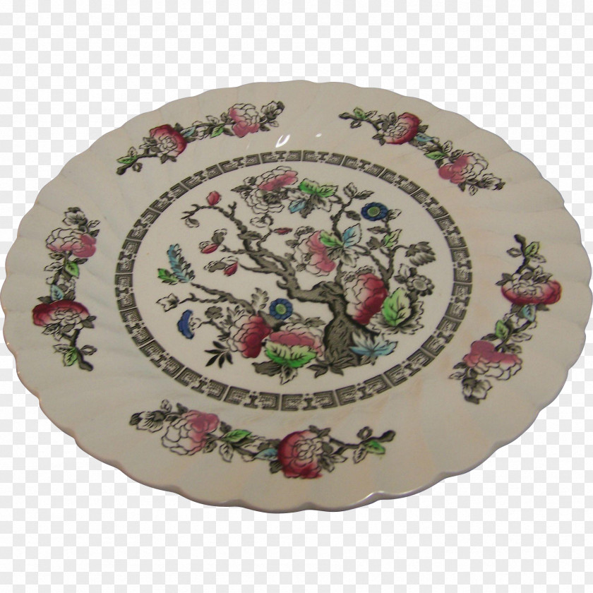 Plate Porcelain Transferware Platter Ceramic PNG