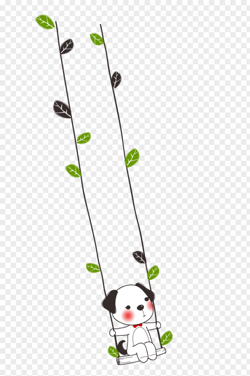 Swing Bear Dog Cartoon Child PNG