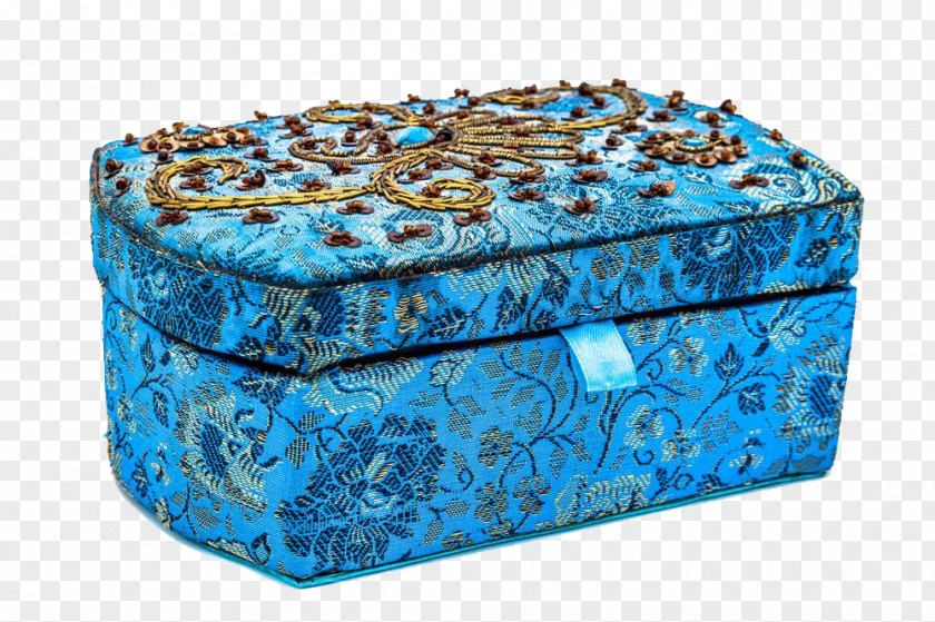 Chinese Brocade Jewelry Box Photography Casket PNG