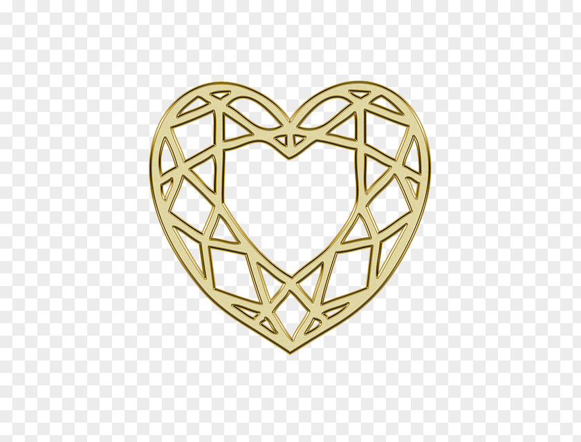 Heart Image Gold Desktop Wallpaper PNG