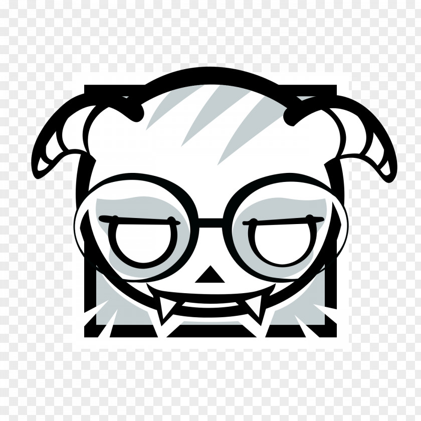 Line Art Blackandwhite White Face Facial Expression Eyewear Cartoon PNG