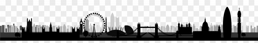 London Skyline Silhouette PNG