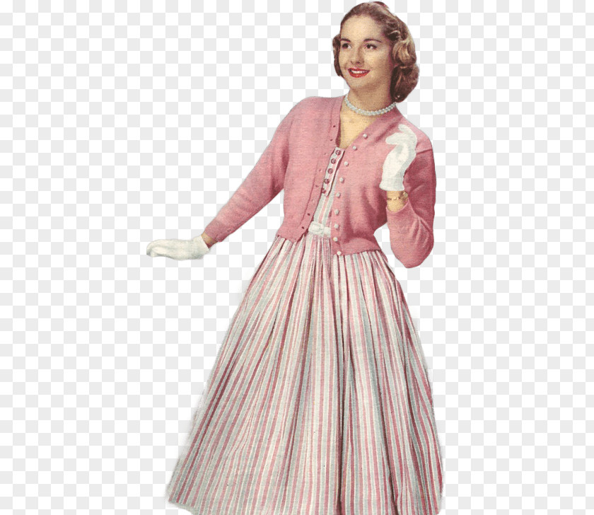 Vintage Woman With White Gloves PNG Gloves, woman in pink jacket clipart PNG