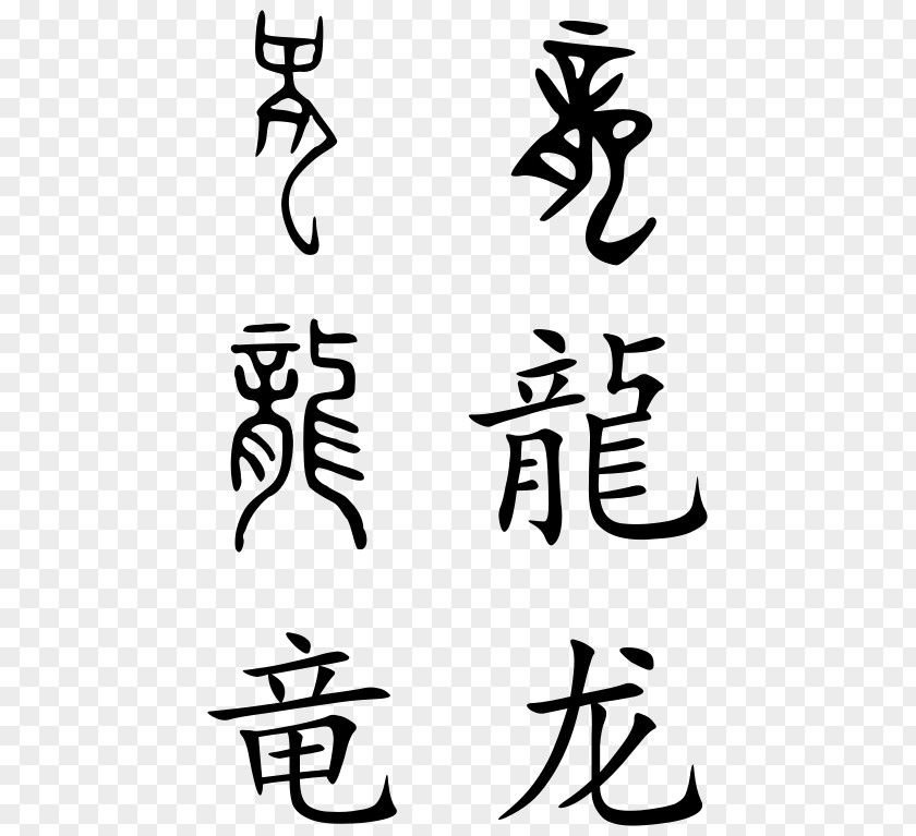 Chinese Characters China Traditional Dragon Language PNG
