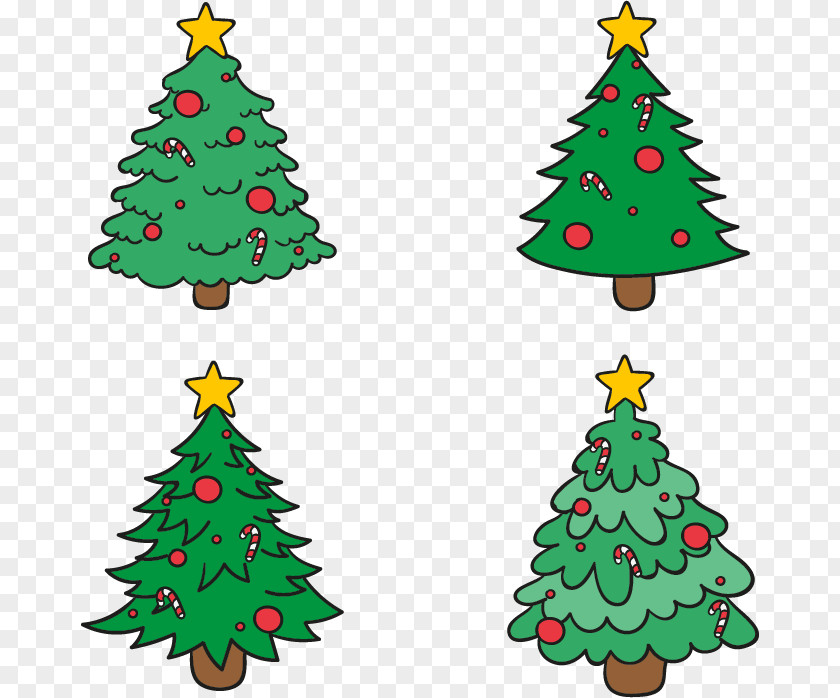 Hand-painted Christmas Tree Pxe8re Noxebl Santa Claus PNG