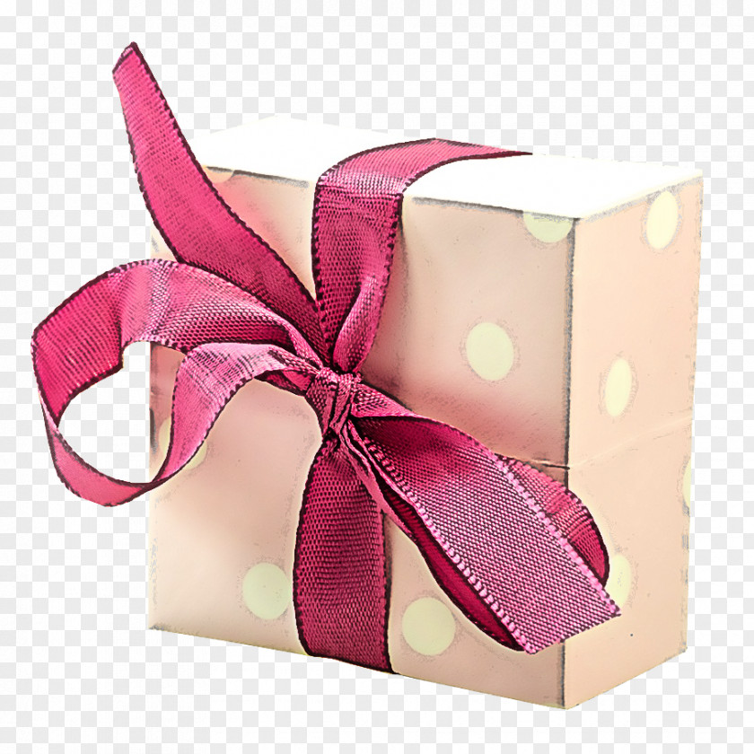 Pink Ribbon Present Gift Wrapping Magenta PNG