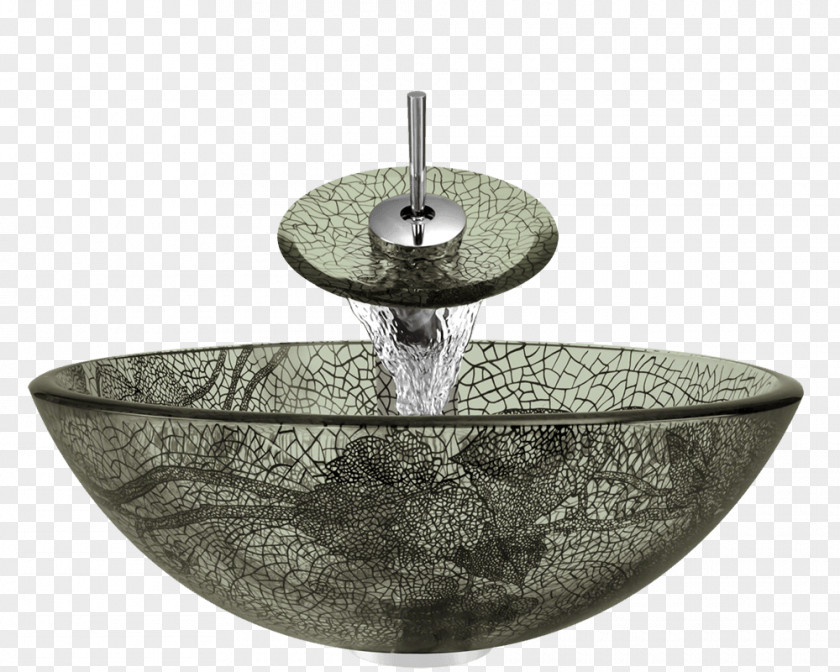 Sink Tap Bowl Bathroom Glass PNG