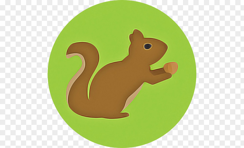 Squirrels Rodents Cartoon Green Tail PNG