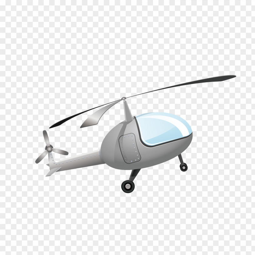 Vector Cartoon Helicopter Rotor Airplane PNG