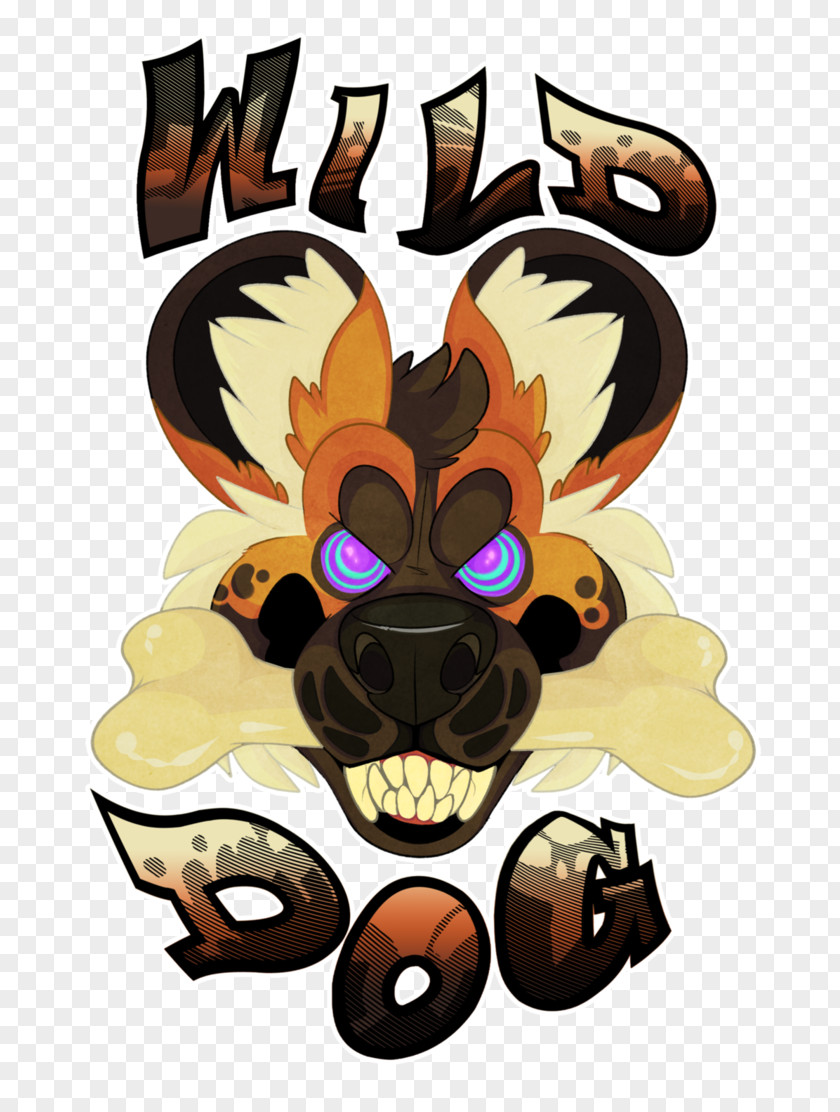 Wild Dog Carnivora Character Clip Art PNG