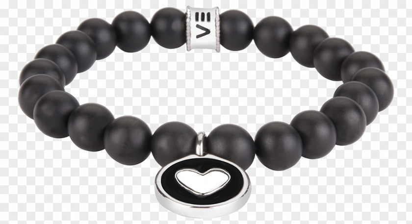 Black Beads Charm Bracelet Rock Jewellery Onyx PNG
