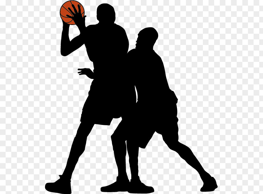 Cartoon Basketball Silhouette Sport Clip Art PNG