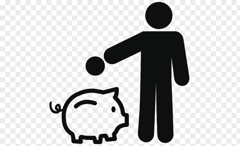 Piggy Bank Pictogram PNG