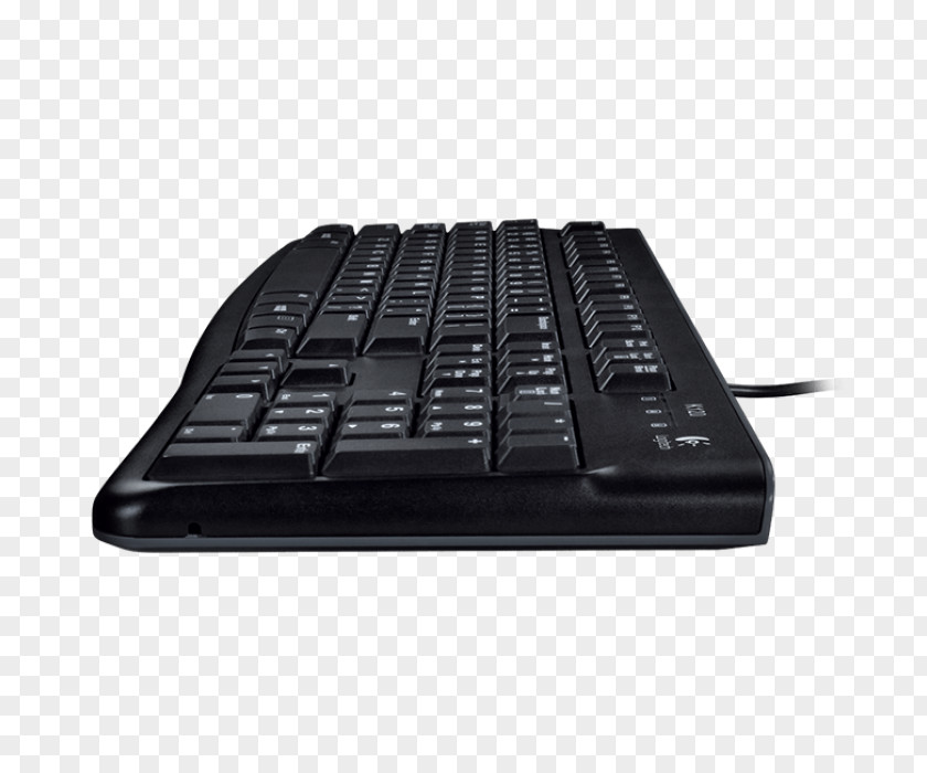 Slimming Outdoor Fitness Computer Keyboard Mouse USB Logitech K120 QWERTZ PNG