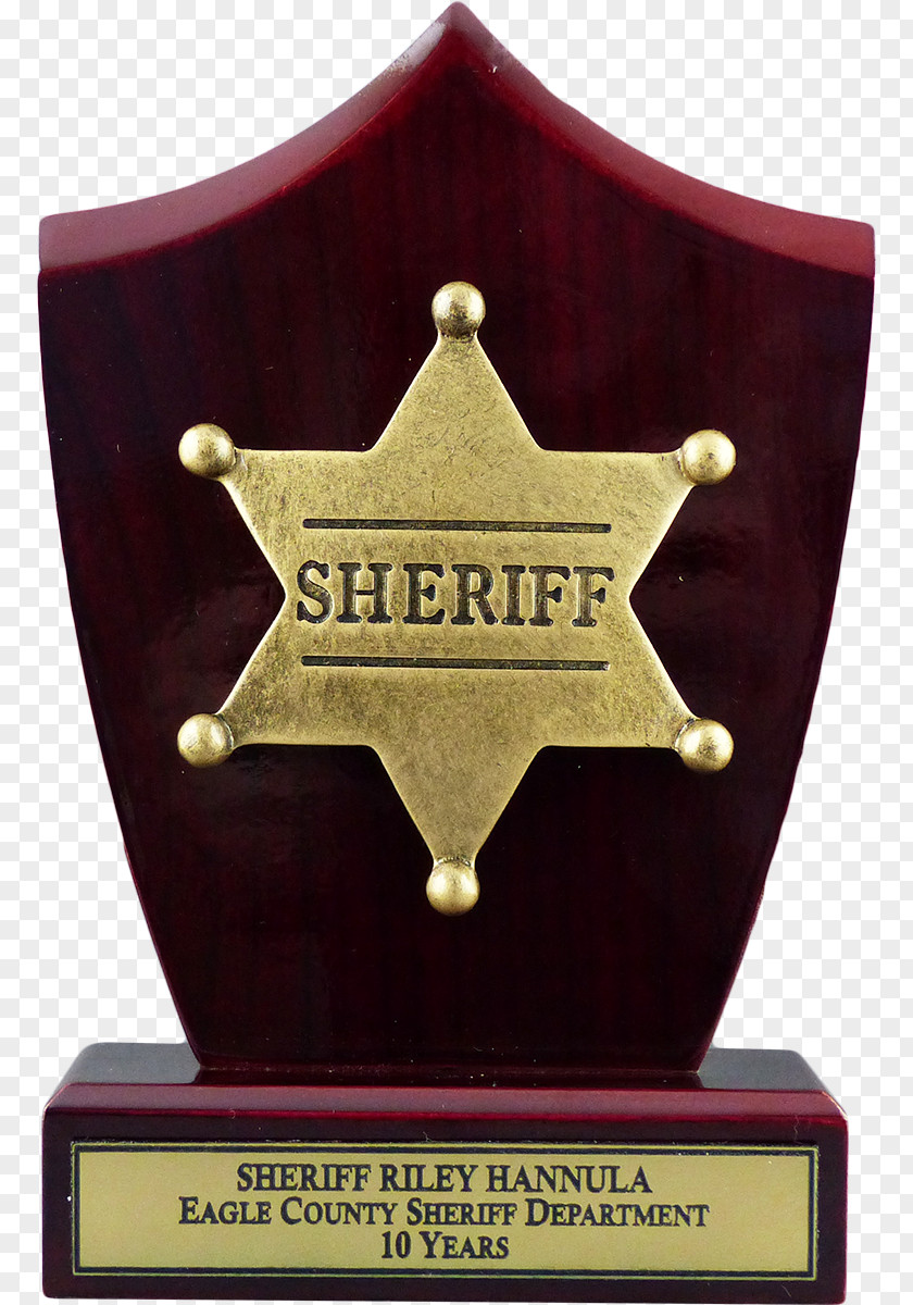 Appreciation Certificate Award American Frontier Shield Trophy Sheriff PNG