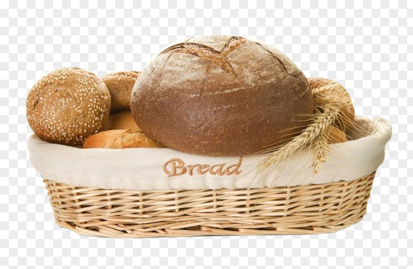 Basket Filled With A Variety Of Breads Baguette Toast Bakery White Bread PNG