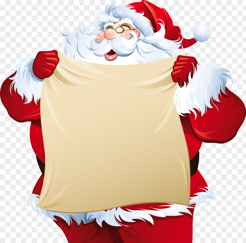 Beard Santa Claus Christmas Clip Art PNG