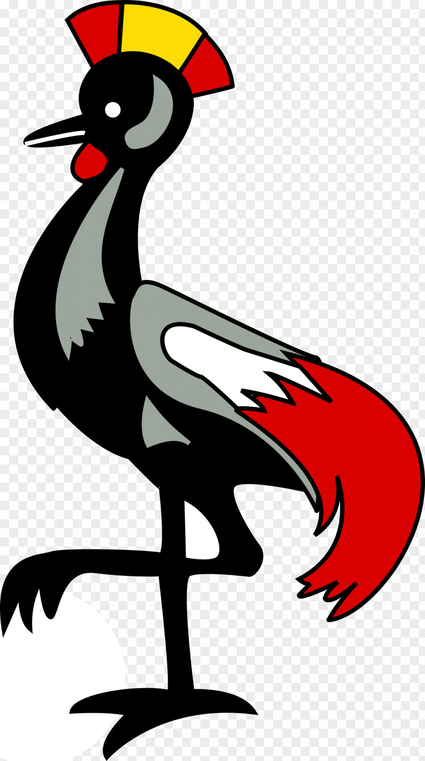 Crane Flag Of Uganda Fahne National PNG