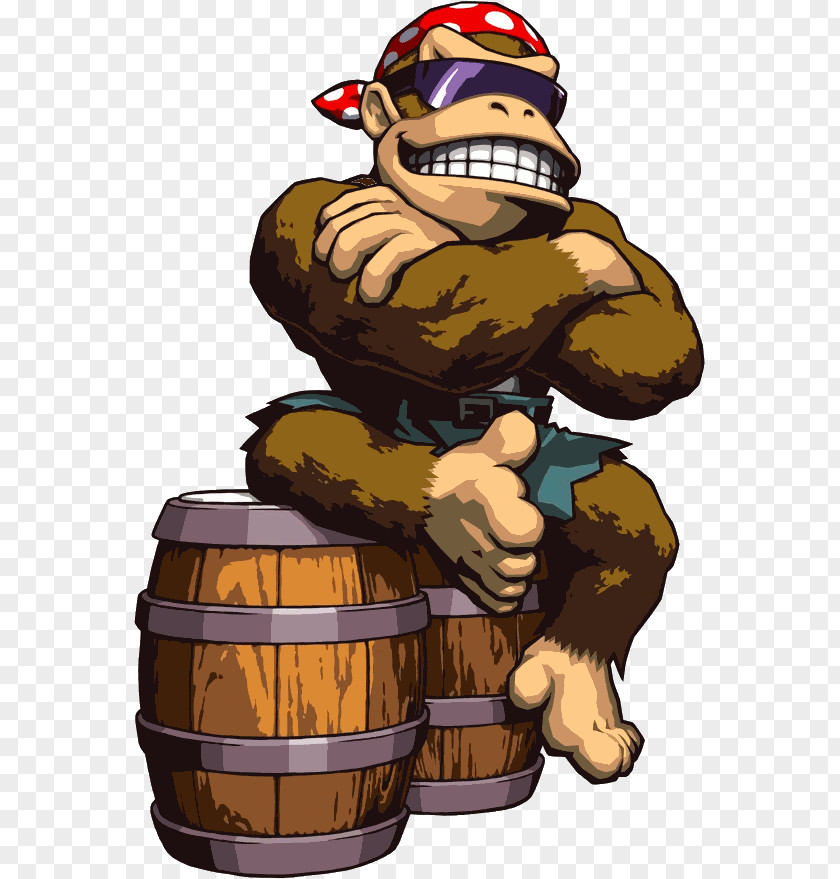 Funky Kong Donkey Country Diddy Racing Mario Cranky PNG