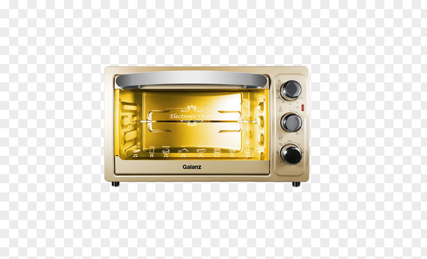 Golden Kitchen Oven Furnace Electric Stove PNG