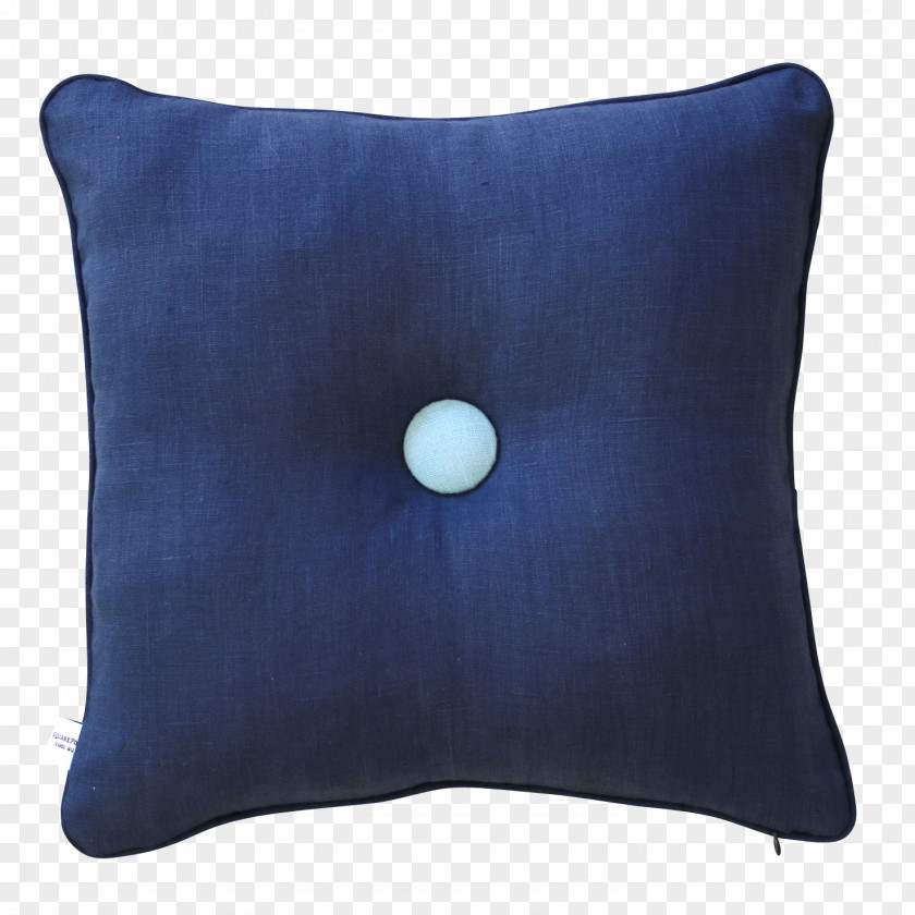 Pillow Throw Pillows Cushion Cobalt Blue PNG