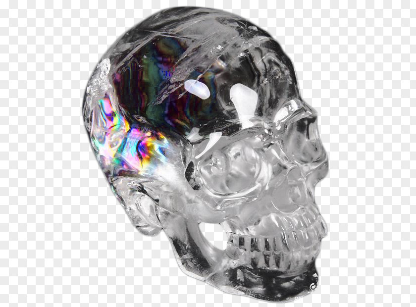 Skull Crystal Quartz Mineral PNG