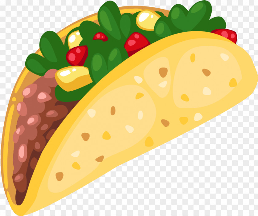 Vegan Nutrition Strawberry Taco Cartoon PNG