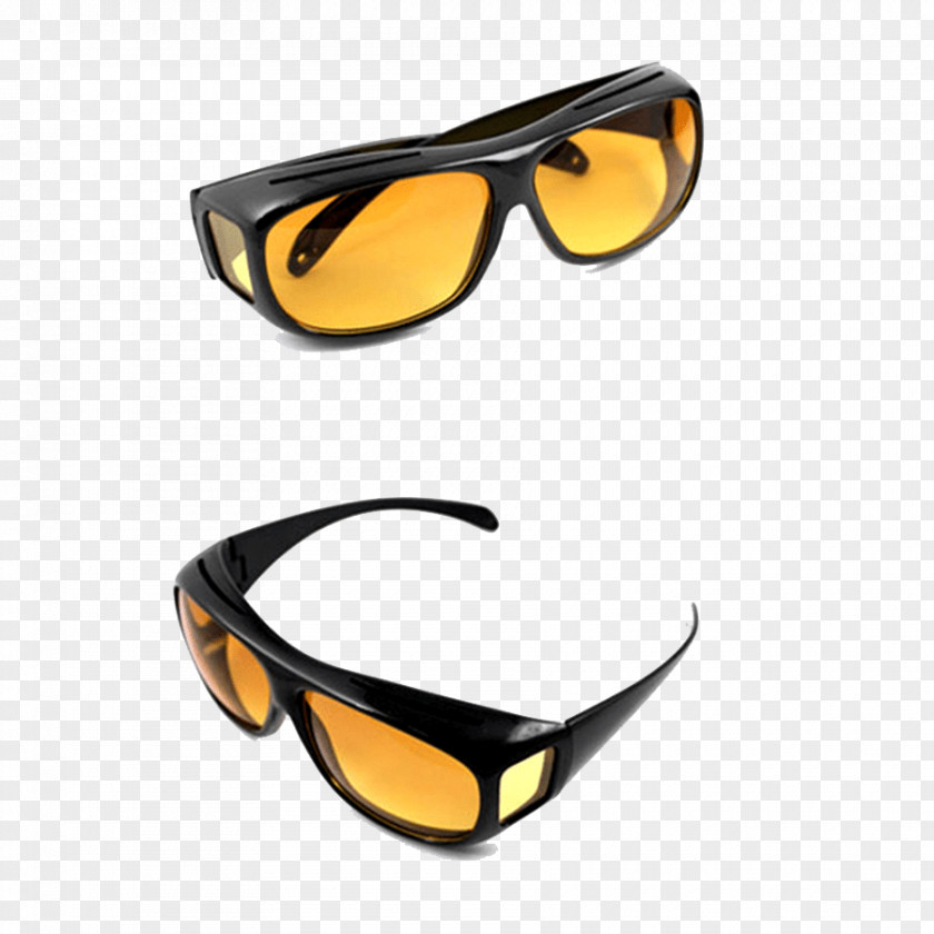 Yellow Sunglasses Aviator Glare Fashion PNG