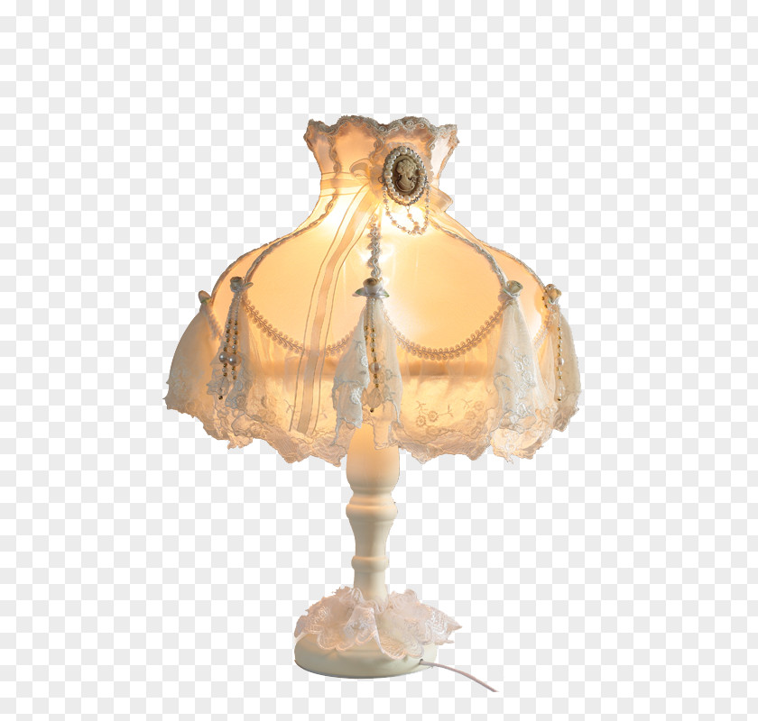 Lace Cloth Hood Lamp Warm Wedding Textile Lampe De Bureau PNG