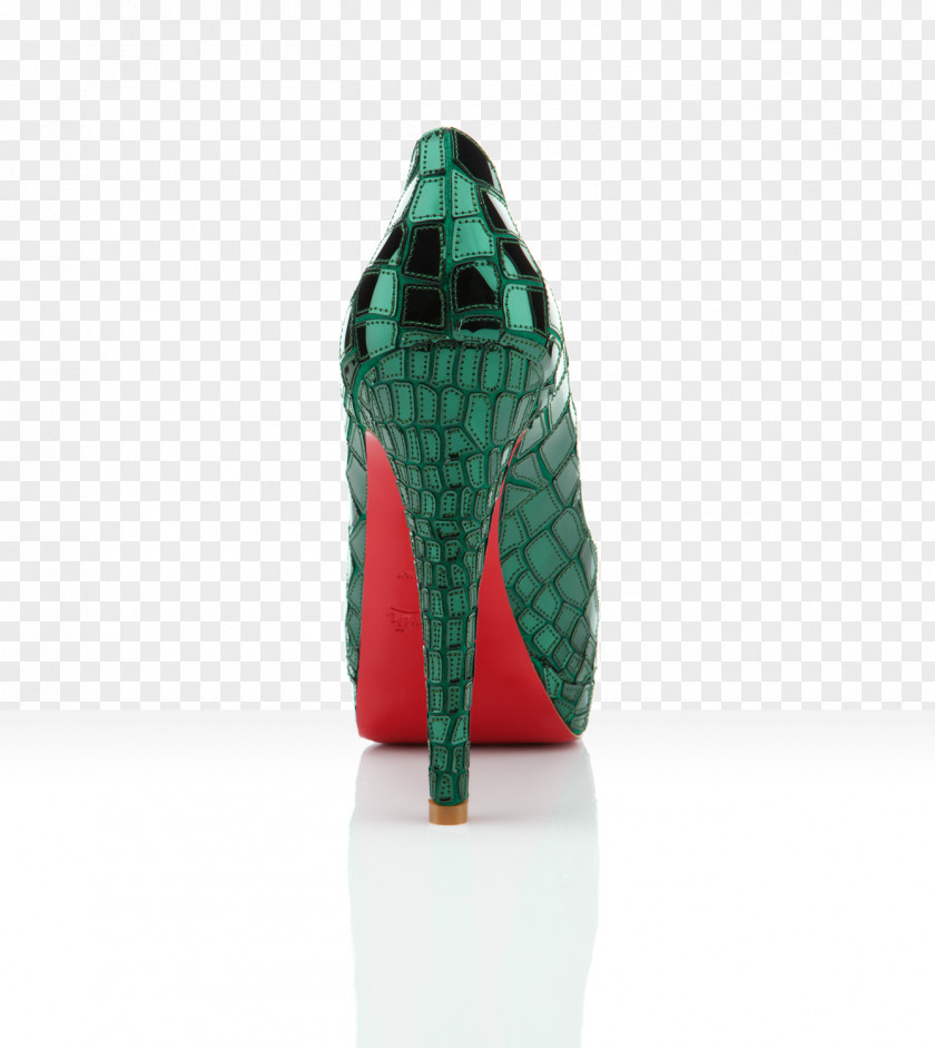 Louboutin Court Shoe Einlegesohle Opruiming Green PNG