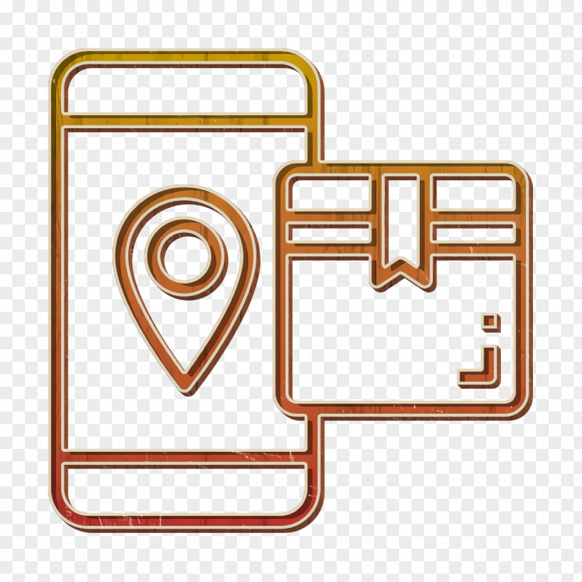 Smartphone Icon Online Tracking Logistic PNG