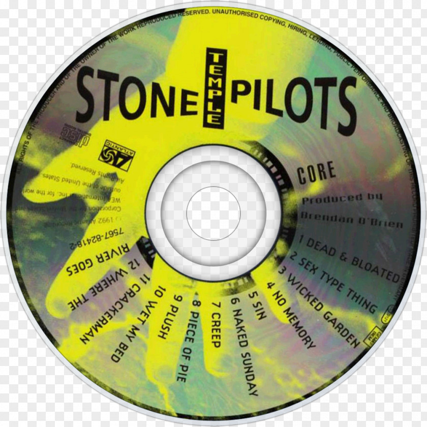 Stone Temple Pilots Compact Disc Core Album Purple PNG