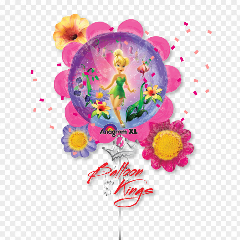 Thinker Bell Tinker Disney Fairies Balloon Birthday Party PNG